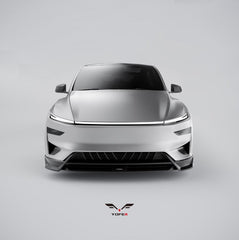 Tesla Model Y Juniper 2026-ON with Aftermarket Parts - Loong Flames Pro Front Lip PP Polypropylene from Yofer USA