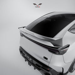 Tesla Model Y Juniper 2026-ON with Aftermarket Parts - Loong Flames Rear Diffuser PP Polypropylene from Yofer USA