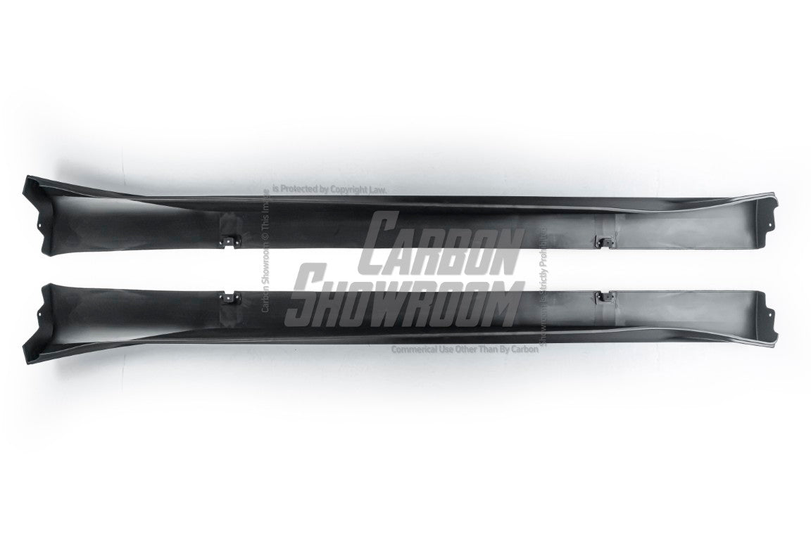Tesla Model Y Juniper 2026-ON with Aftermarket Parts - Loong Flames Side Skirts PP Polypropylene from Yofer USA