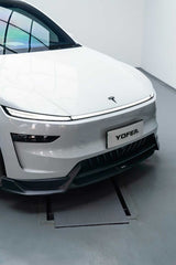 Tesla Model Y Juniper 2026-ON with Aftermarket Parts - Loong Flames Pro Front Lip PP Polypropylene from Yofer USA