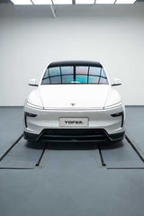 Tesla Model Y Juniper 2026-ON with Aftermarket Parts - Loong Flames Pro Front Lip PP Polypropylene from Yofer USA