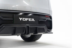 Tesla Model Y Juniper 2026-ON with Aftermarket Parts - Loong Flames Rear Diffuser PP Polypropylene from Yofer USA