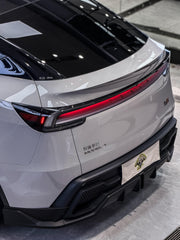 Tesla Model Y Juniper 2026-ON with Aftermarket Parts - Loong Flames Rear Diffuser PP Polypropylene from Yofer USA