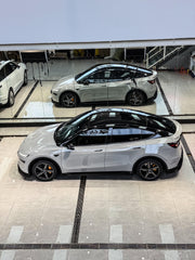Tesla Model Y Juniper 2026-ON with Aftermarket Parts - Loong Flames Side Skirts PP Polypropylene from Yofer USA