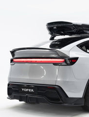 Tesla Model Y Juniper 2026-ON with Aftermarket Parts - Loong Flames Rear Lip Spoiler PP Polypropylene from Yofer USA