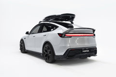 Tesla Model Y Juniper 2026-ON with Aftermarket Parts - Loong Flames Rear Lip Spoiler PP Polypropylene from Yofer USA