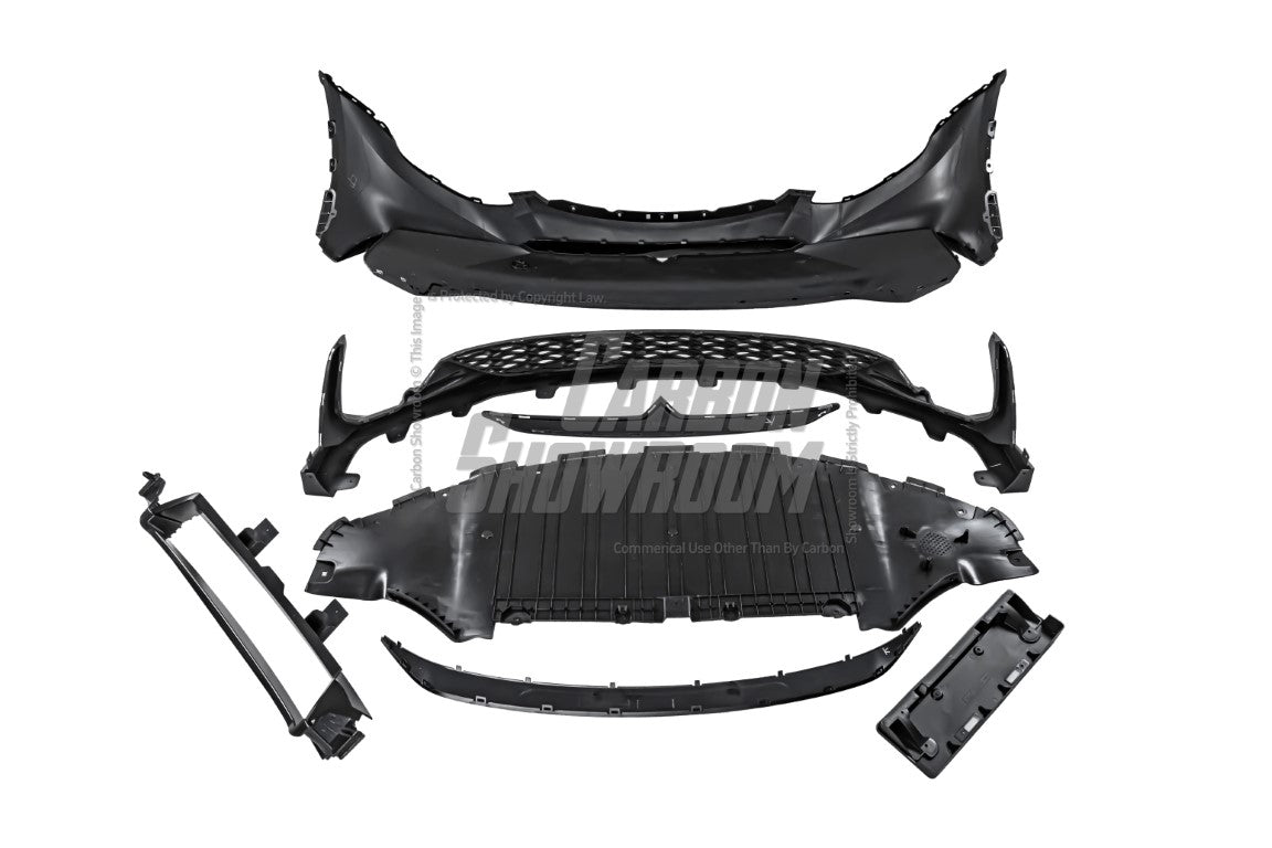 Tesla Model Y / Performance 2021-ON with Aftermarket Parts - Loong Flames Max Front Bumper PP from Yofer USA