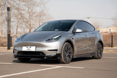 Tesla Model Y / Performance 2021 2022 2023 2024 with Aftermarket Parts - Loong Flames Pro Style Front Lip PP from Yofer USA