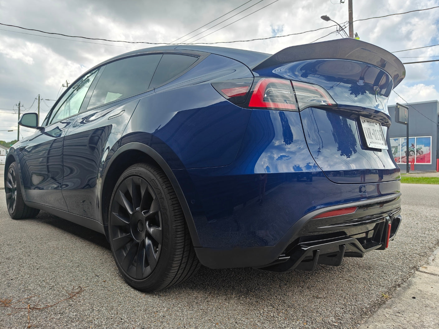 Tesla Model Y / Performance 2021 2022 2023 2024 with Aftermarket Parts - V2 Rear Diffuser PP from Yofer USA