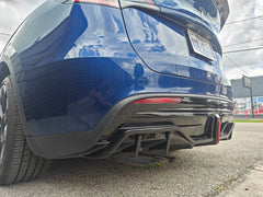 Tesla Model Y / Performance 2021 2022 2023 2024 with Aftermarket Parts - V2 Rear Diffuser PP from Yofer USA