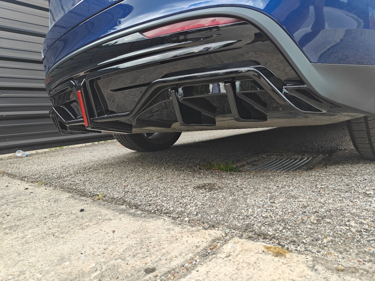 Tesla Model Y / Performance 2021 2022 2023 2024 with Aftermarket Parts - V2 Rear Diffuser PP from Yofer USA