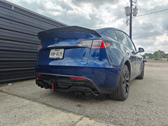 Tesla Model Y / Performance 2021 2022 2023 2024 with Aftermarket Parts - V2 Rear Diffuser PP from Yofer USA