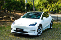Tesla Model Y / Performance 2021 2022 2023 2024 with Aftermarket Parts - V2 Front Lip PP from Yofer USA