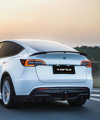 Tesla Model Y / Performance 2021 2022 2023 2024 with Aftermarket Parts - V2 Rear Diffuser PP from Yofer USA