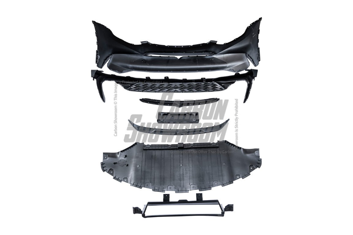 Tesla Model Y / Performance 2021-ON with Aftermarket Parts - Loong Flames Max Front Bumper PP from Yofer USA