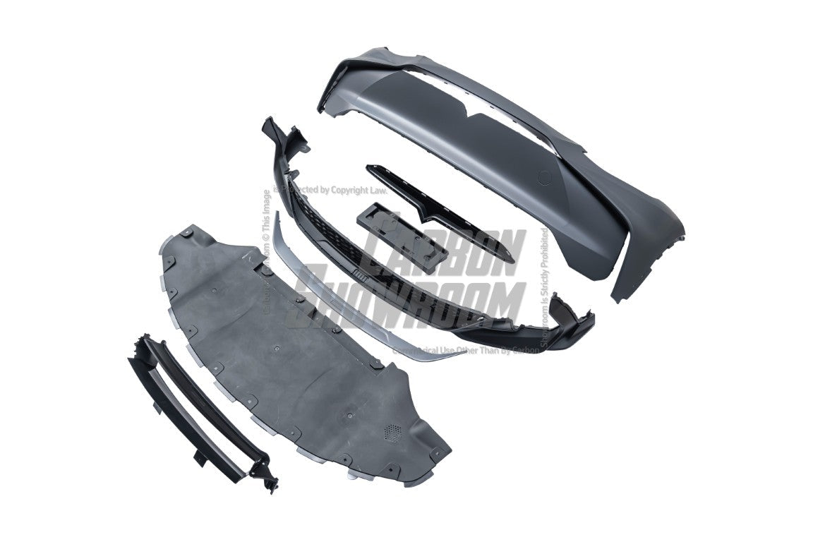 Tesla Model Y / Performance 2021-ON with Aftermarket Parts - Loong Flames Max Front Bumper PP from Yofer USA