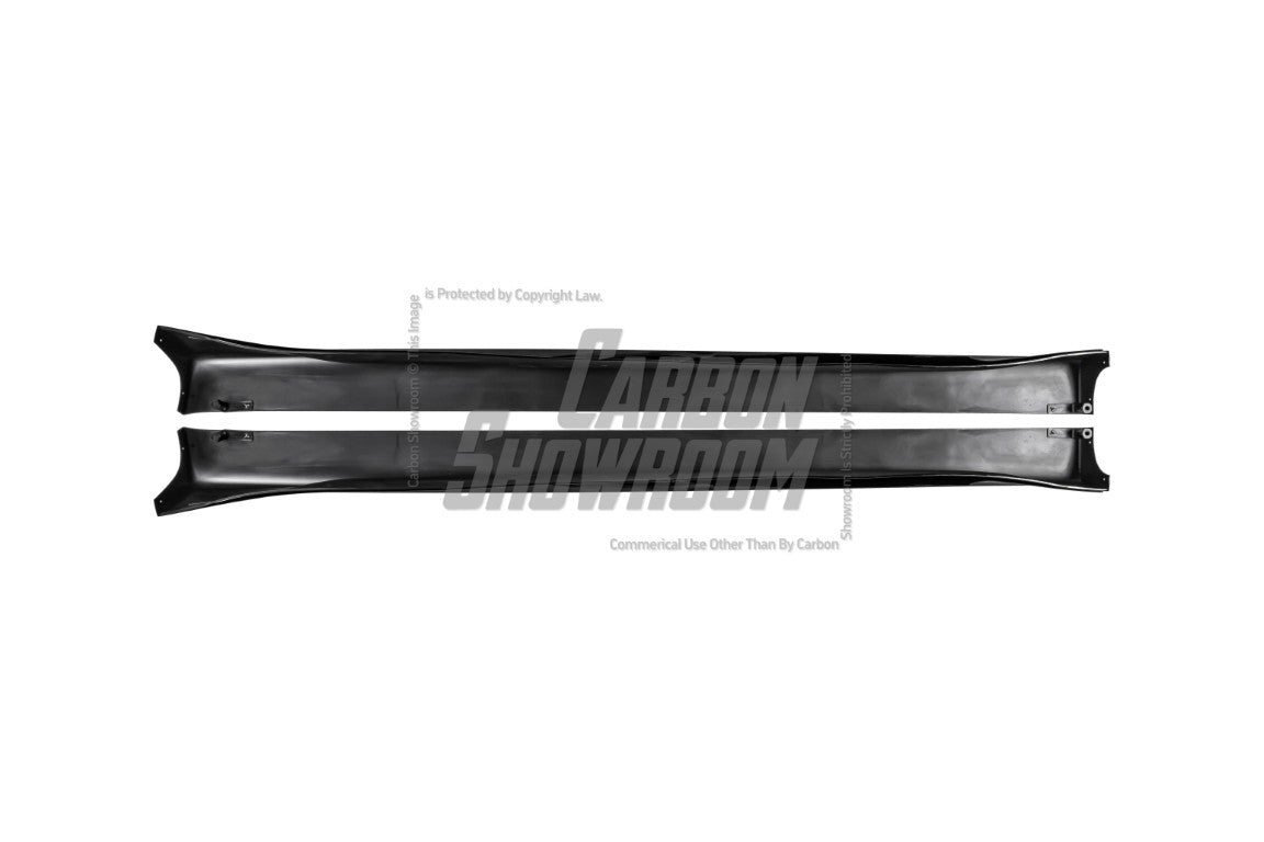 Tesla Model Y / Performance 2021-ON with Aftermarket Parts - Loong Flames Max Side Skirts PP from Yofer USA