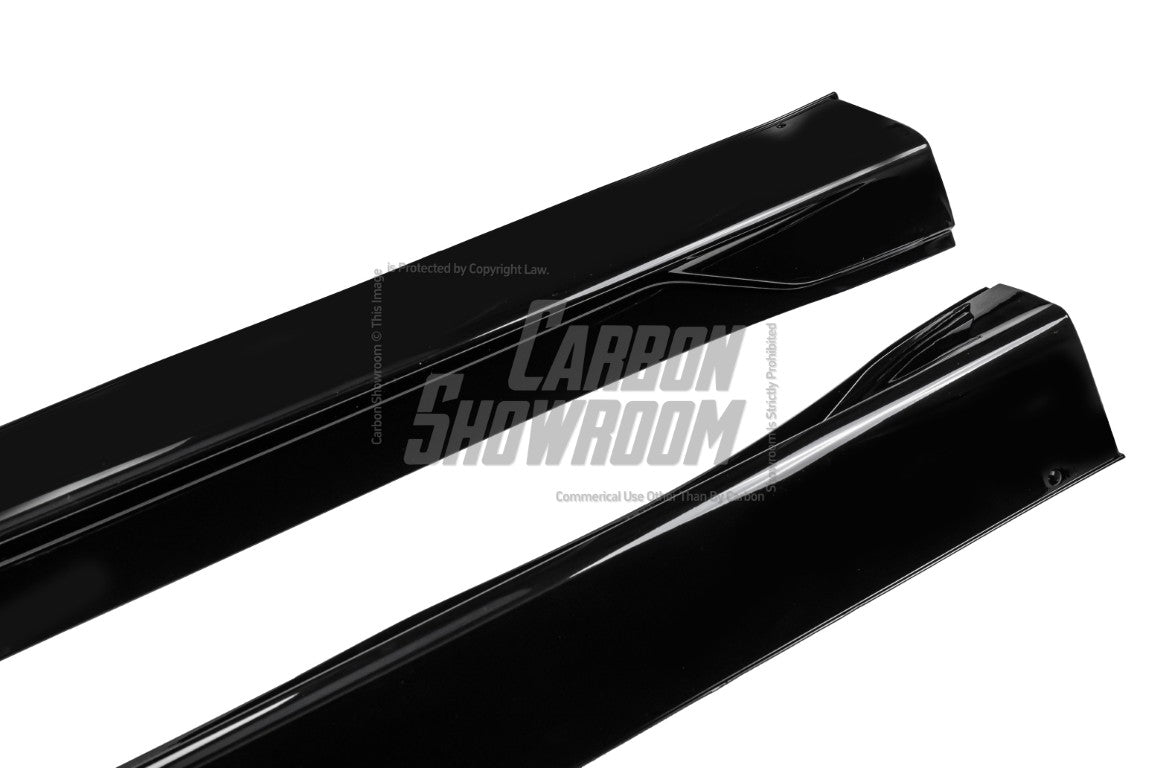 Tesla Model Y / Performance 2021-ON with Aftermarket Parts - Loong Flames Max Side Skirts PP from Yofer USA