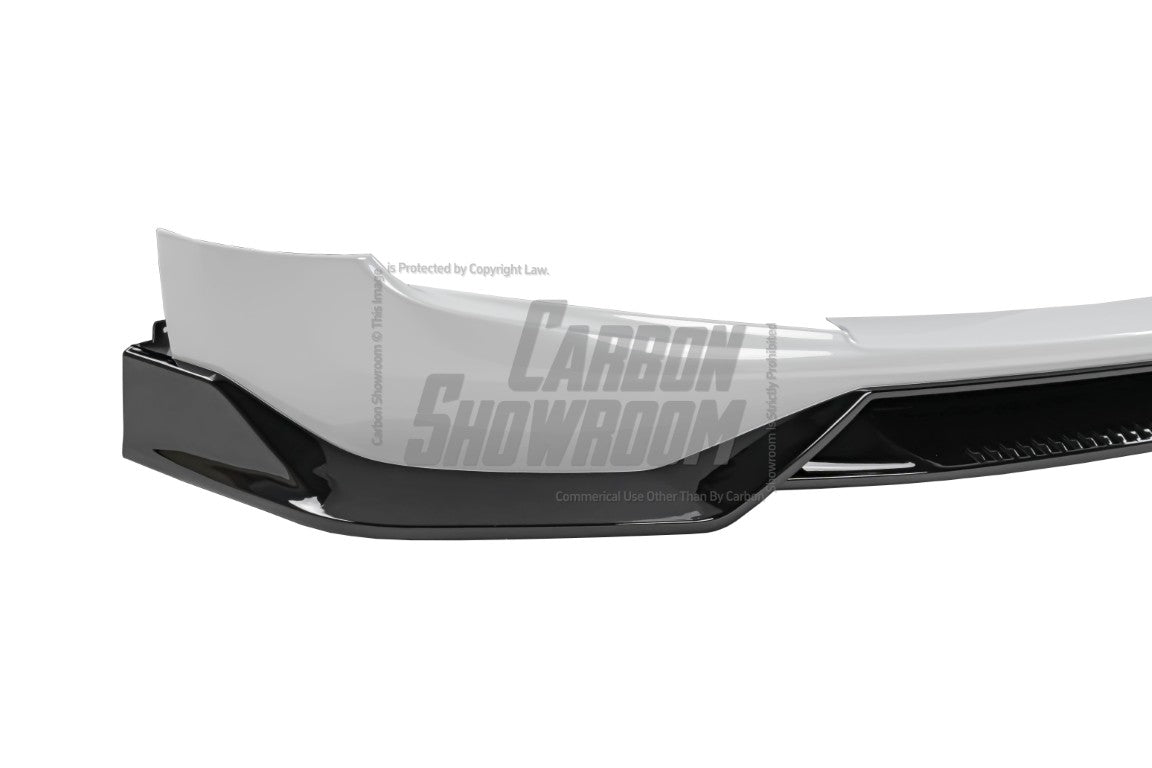 Tesla Model Y / Performance 2021 2022 2023 2024 with Aftermarket Parts - Loong Flames Pro Style Front Lip PP from Yofer USA