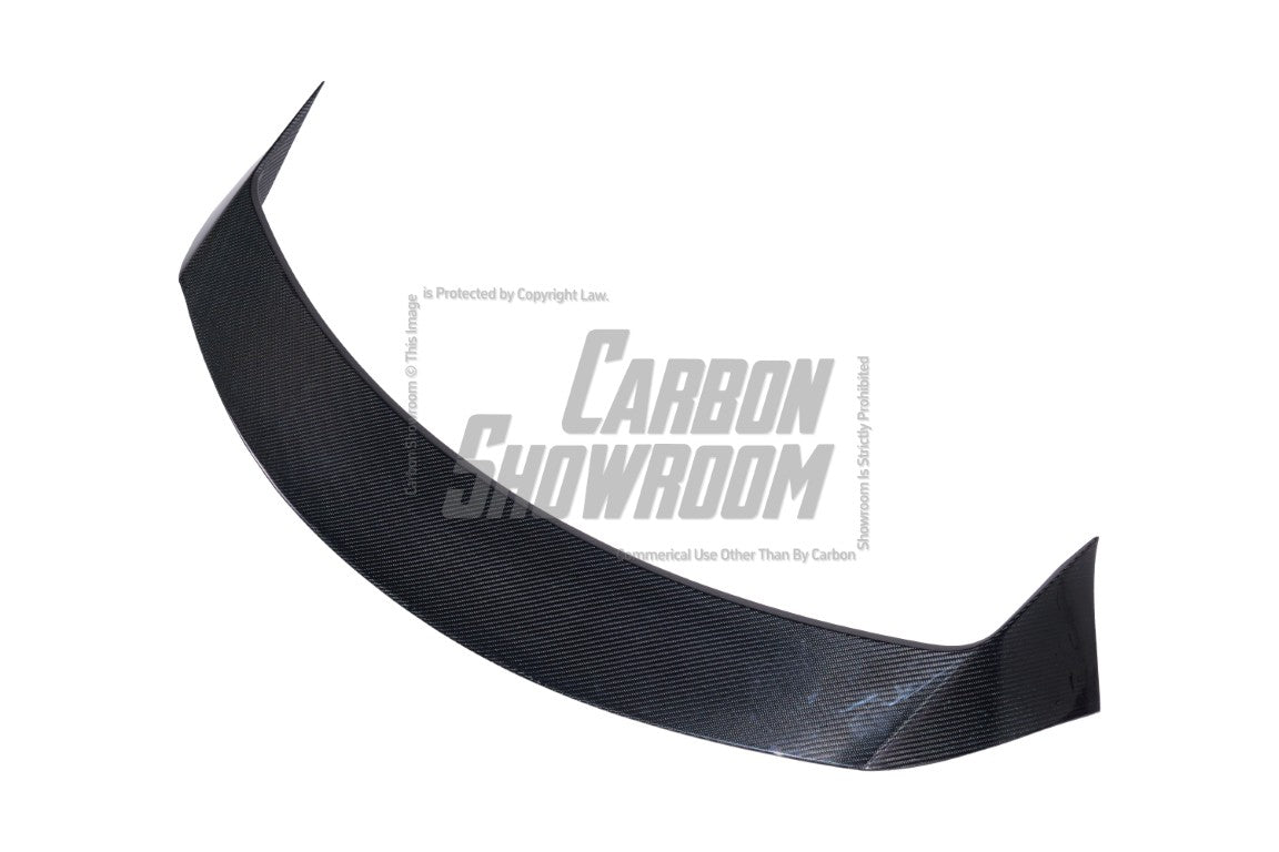 Tesla Model Y / Performance 2021 2022 2023 2024 with Aftermarket Parts - Loong Flames Style Rear Spoiler Wing Carbon Fiber from Yofer USA