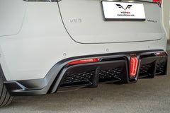 Tesla Model Y / Performance 2021-ON with Aftermarket Parts - Loong Flames Max PP Rear Diffuser from Yofer USA