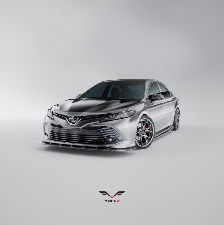 Toyota Camry 8th Gen XV70 LE XLE 2021-2024 with Aftermarket Parts - Front Lip Splitter PP from Yofer USA