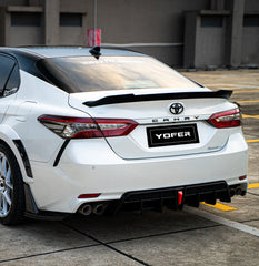 Toyota Camry 8th Gen XV70 SE XSE 2018-2024 with Aftermarket Parts - V1 Style Diffuser & Canards PP from Yofer USA