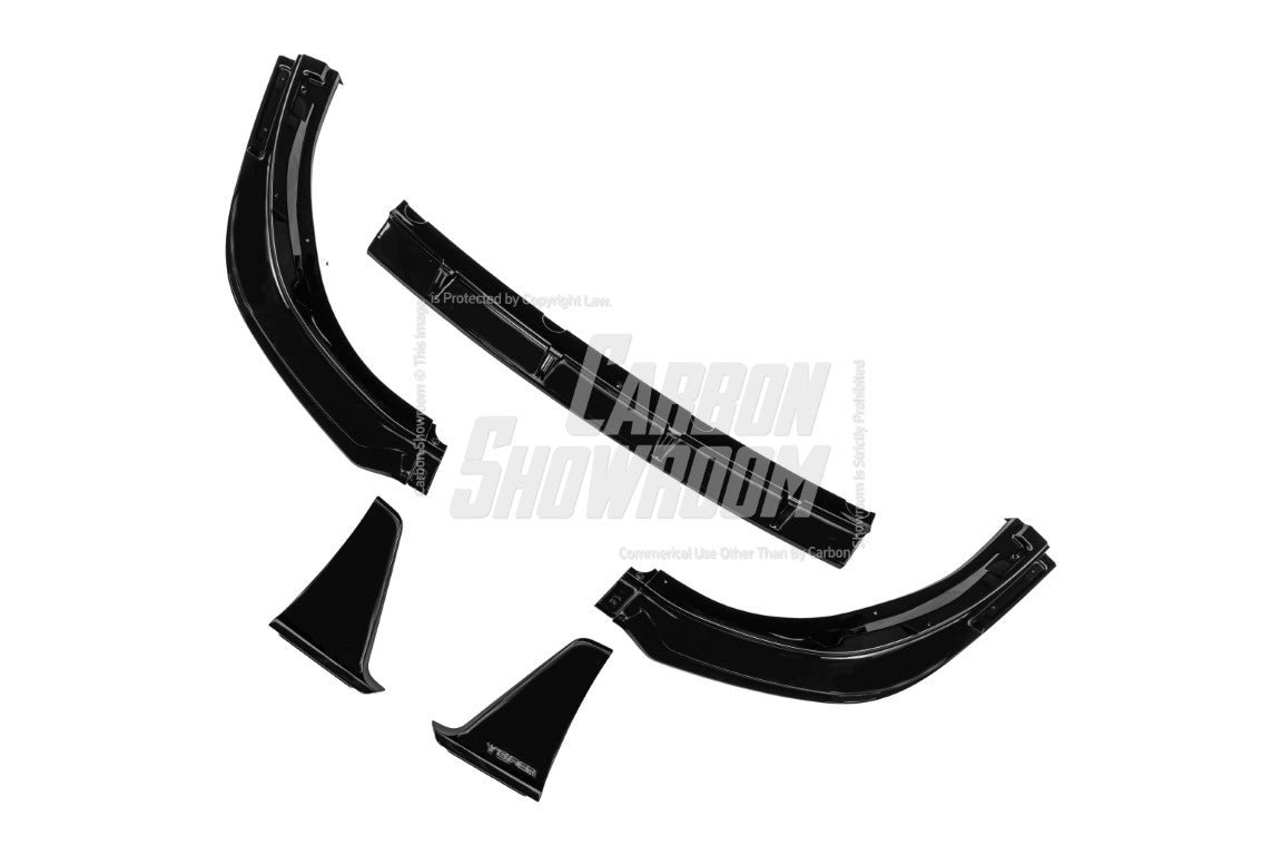 Toyota Camry 8th Gen XV70 SE XSE 2018-2020 with Aftermarket Parts - V1 Style Front Lip Splitter PP from Yofer USA