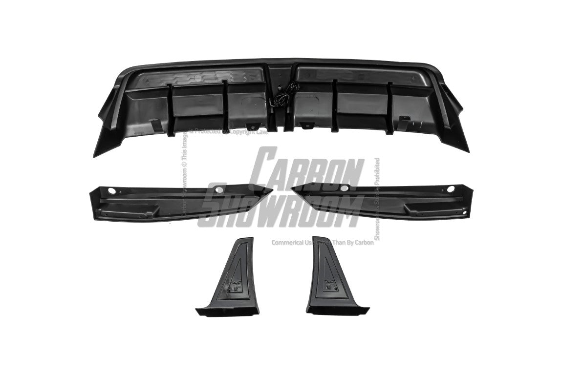 Toyota Camry 8th Gen XV70 SE XSE 2018-2024 with Aftermarket Parts - V1 Style Diffuser & Canards PP from Yofer USA