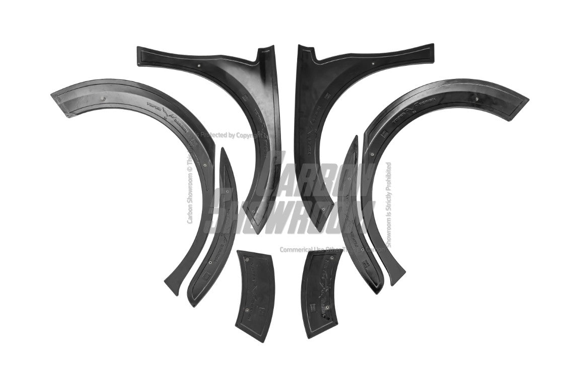 Toyota Camry 8th Gen XV70 TRD SE XSE LE XLE 2018-2024 with Aftermarket Parts - Widebody Wheel Arches PP from Yofer USA