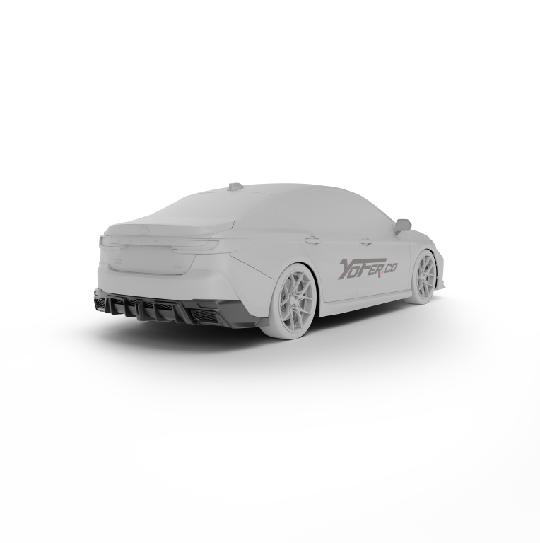 Toyota Camry XV80 9th Gen XLE LE 2025-ON with Aftermarket Parts - Rear Diffuser PP Polypropylene from Yofer USA