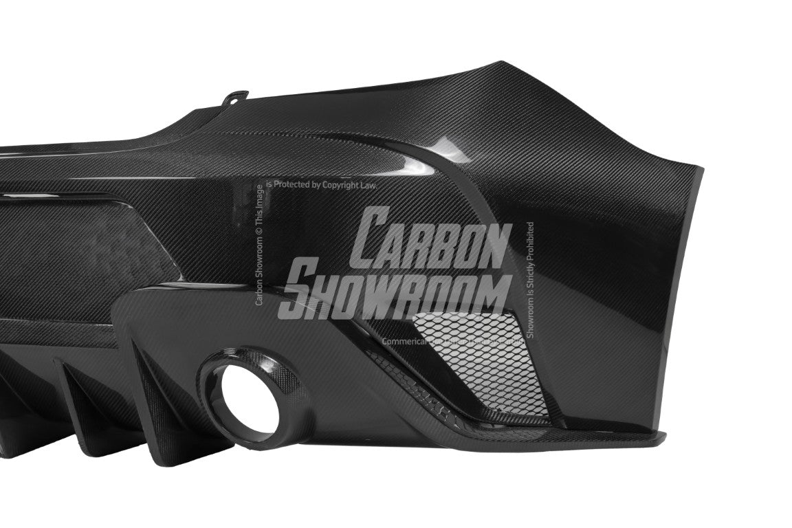 Subaru BRZ ZD8 2022 2023 2024 & Toyota GR86 ZN8 & 2022 2023 2024 with Aftermarket Parts - "SHINING" Widebody Rear Bumper & Diffuser Carbon Fiber / FRP from Robot Craftsman
