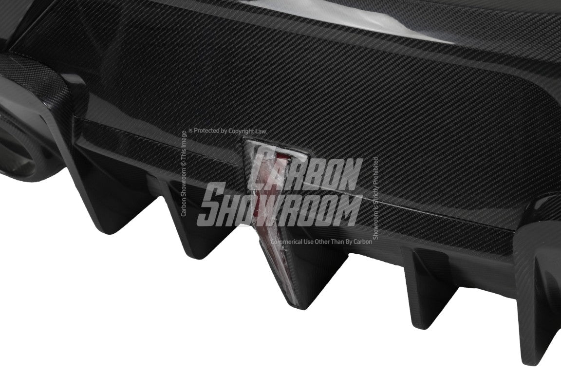  Subaru BRZ ZD8 2022 2023 2024 & Toyota GR86 ZN8 & 2022 2023 2024 with Aftermarket Parts - "SHINING" Widebody Rear Bumper & Diffuser Carbon Fiber / FRP from Robot Craftsman