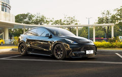 Tesla Model Y / Performance 2021-ON with Aftermarket Parts - Loong Flames Max Side Skirts PP from Yofer USA