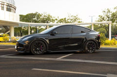 Tesla Model Y / Performance 2021-ON with Aftermarket Parts - Loong Flames Max Side Skirts PP from Yofer USA