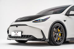 Tesla Model Y / Performance 2021-ON with Aftermarket Parts - Loong Flames Max Front Bumper PP from Yofer USA