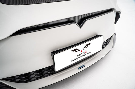 Tesla Model Y / Performance 2021-ON with Aftermarket Parts - Loong Flames Max Front Bumper PP from Yofer USA