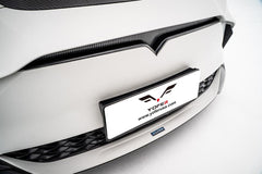 Tesla Model Y / Performance 2021-ON with Aftermarket Parts - Loong Flames Max Front Bumper PP from Yofer USA