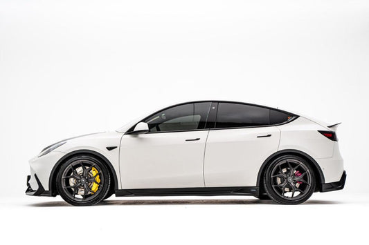 Tesla Model Y / Performance 2021-ON with Aftermarket Parts - Loong Flames Max Side Skirts PP from Yofer USA