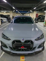 BMW I4 M50 / e Drive 40 (with M-package bumper, does not fit base model) I4 M50 / e Drive 40 & 4 Series Gran Coupe M440i 430i (with M-package bumper, does not fit base model) G26 2022 2023 2024 with Aftermarket Parts - AE Style Front Lip?Carbon Fiber / ABS from ArmorExtend