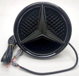 DuPont Tech V1 Blacked Out Mercedes Benz Light Up Emblem Illuminated Star Light for E300 E350 E400 E450 E43 E53 E63 E63S W213 S213 2017-2020 Pre-Facelift LED