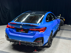 BMW I4 M50 / e Drive 40 G26 2022-ON & 4 Series Gran Coupe M440i 430i  G26 2022-ON (with M-package bumper, does not fit base model) with Aftermarket Parts - AE Style Rear Diffuser & Canards Carbon Fiber from ArmorExtend