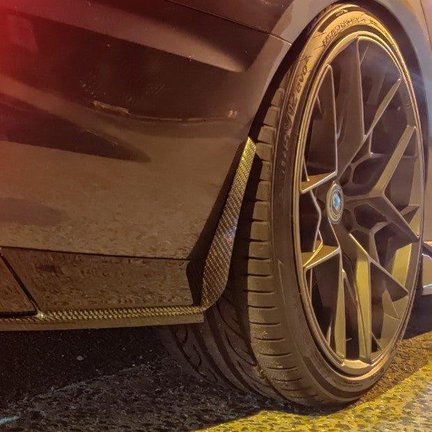 Aero Republic Audi A4 S4 RS4 B9 B9.5 Carbon Fiber Arch Guards Mud Flaps Front & Rear Package - Performance SpeedShop