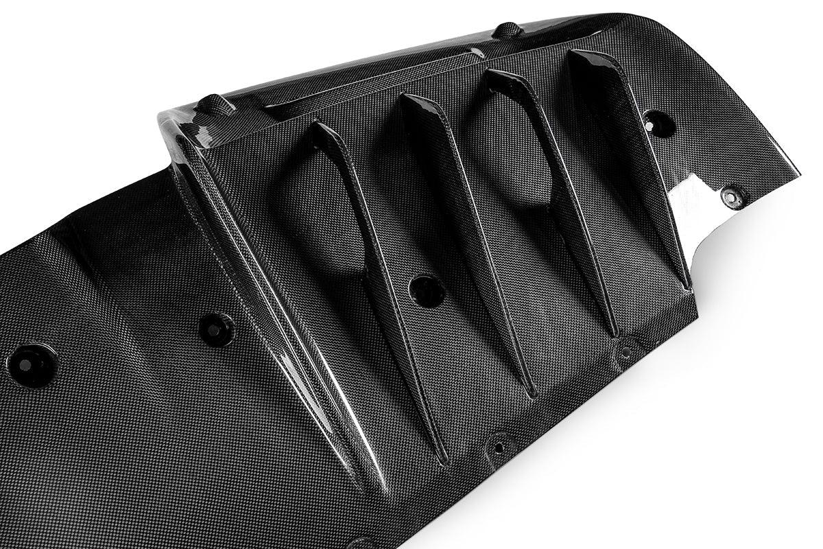 Ferrari SF90 Stradale & Spider 2021 2022 2023 2024 2025 with Aftermarket Parts - OEM 1:1 Style Replacement Rear Diffuser Pre-preg Carbon Fiber from Aero Republic