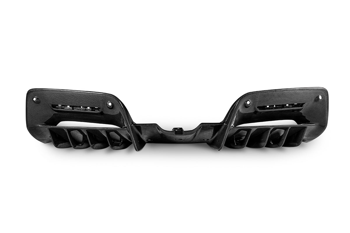 Ferrari SF90 Stradale & Spider 2021 2022 2023 2024 2025 with Aftermarket Parts - OEM 1:1 Style Replacement Rear Diffuser Pre-preg Carbon Fiber from Aero Republic