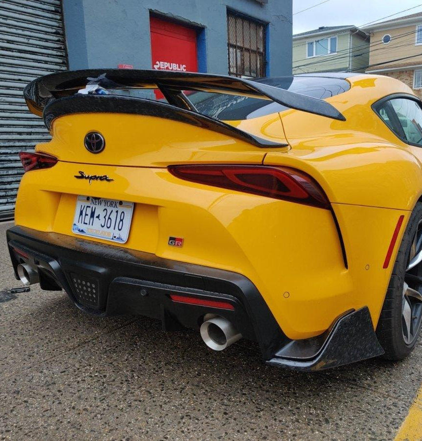 Aero Republic Carbon Fiber Rear Diffuser & Rear Canards AG Style For Toyota Supra A90 GR - Performance SpeedShop