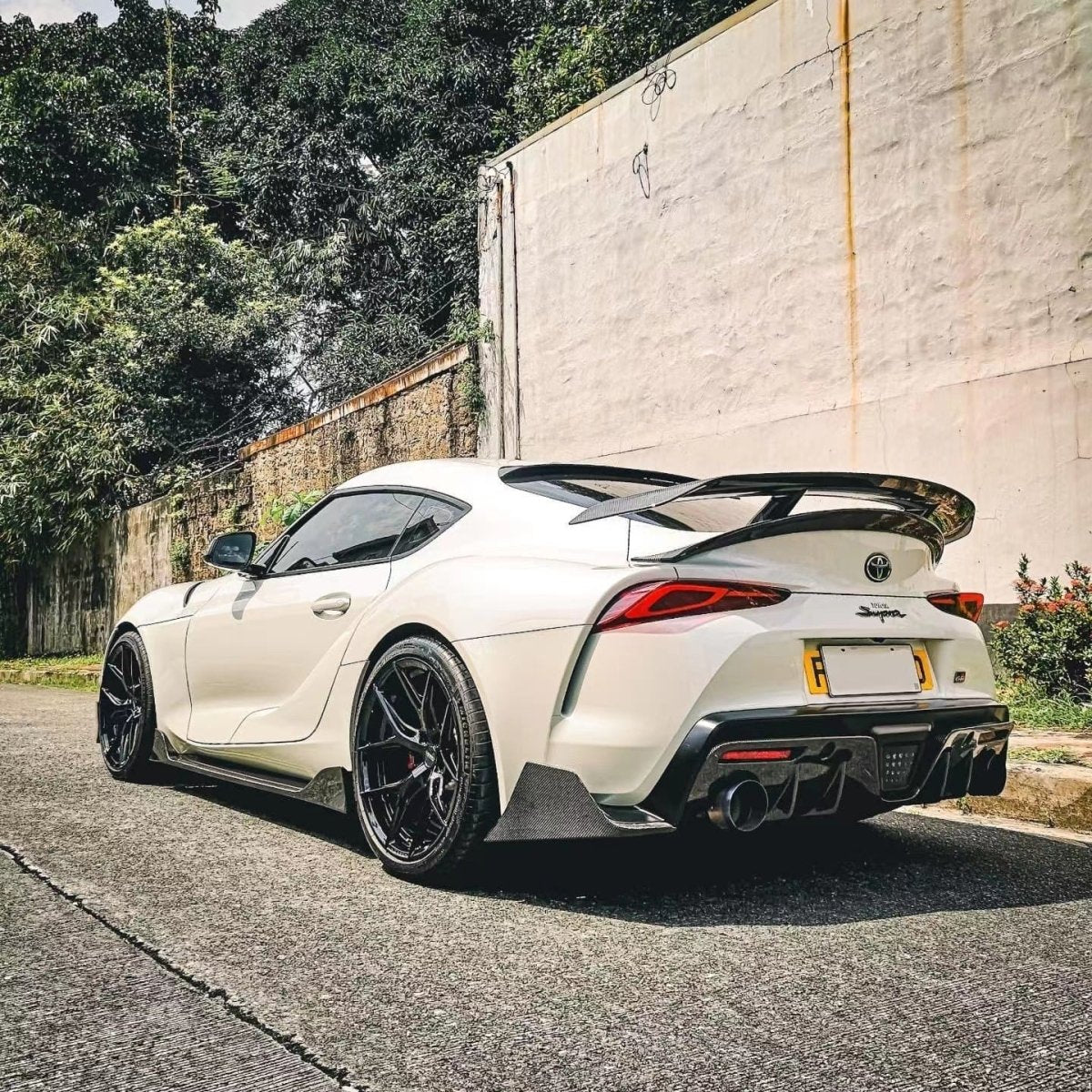 Aero Republic Carbon Fiber Rear Diffuser & Rear Canards AG Style For Toyota Supra A90 GR - Performance SpeedShop