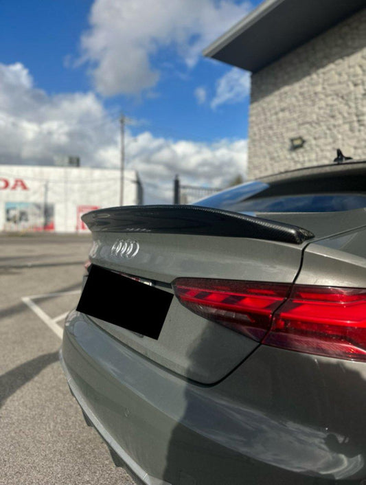 Aero Republic Carbon Fiber Rear Spoiler CA Style for Audi A5 S5 RS5 B9 B9.5 4 Door Sedan 2017-ON - Performance SpeedShop