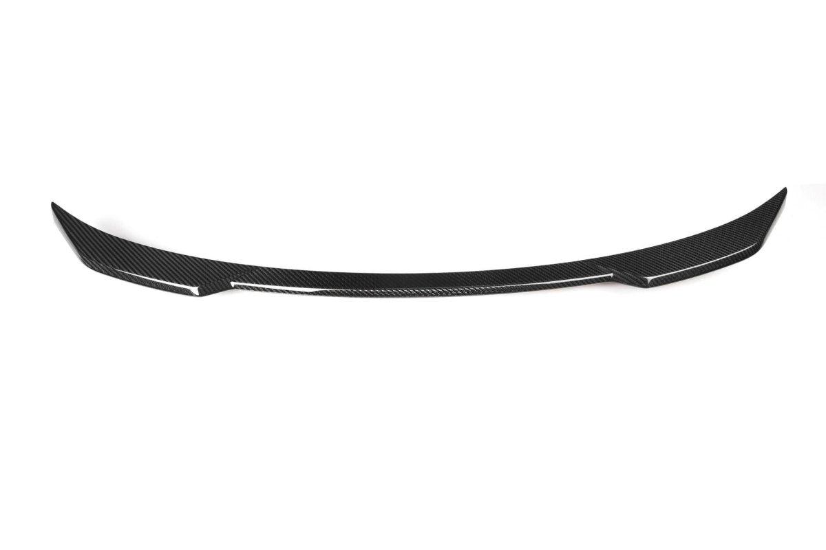 BMW I4 M50 / e Drive 40 G26 2020 2021 2022 2023 2024 & 4 Series Gran Coupe M440 430 G26 2020 2021 2022 2023 2024 with Aftermarket Parts - MP?Style Rear Lip Spoiler Pre-preg Carbon Carbon Fiber from Aero Republic