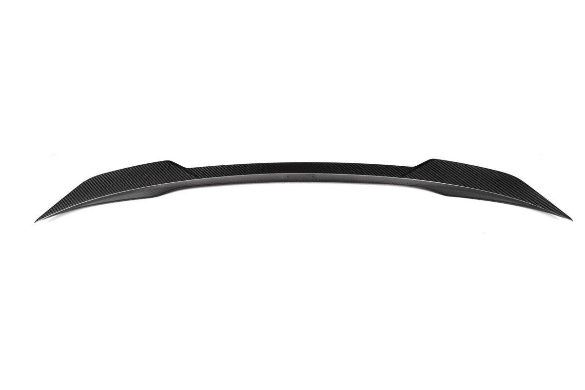 BMW I4 M50 / e Drive 40 G26 2020 2021 2022 2023 2024 & 4 Series Gran Coupe M440 430 G26 2020 2021 2022 2023 2024 with Aftermarket Parts - MP?Style Rear Lip Spoiler Pre-preg Carbon Carbon Fiber from Aero Republic